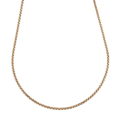 Lot 470 - A 9ct gold serpentine link chain necklace