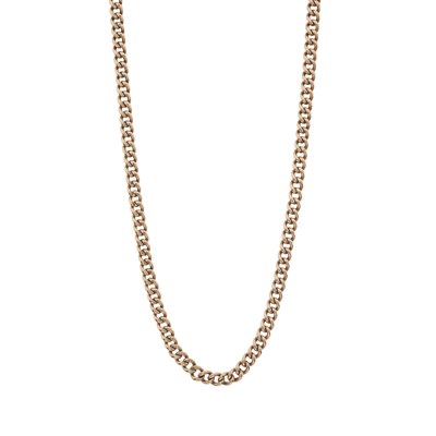 Lot 159 - A curb link watch chain
