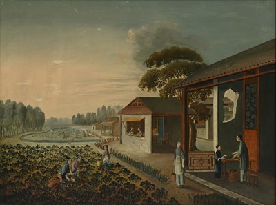 Lot 144 - Chinese School, 19th Century, a panoramic view...