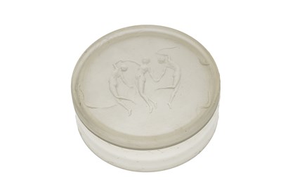 Lot 737 - Rene Lalique, D'Orsay 4 Les Lys, a clear and...