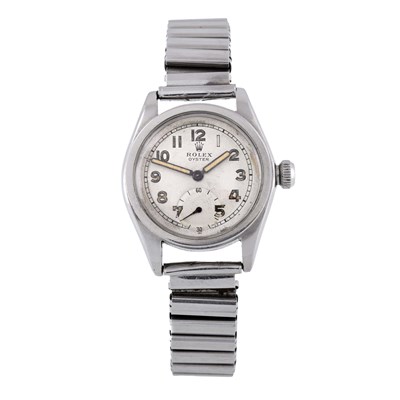 Lot 261 - Rolex, a stainless steel Oyster bracelet watch