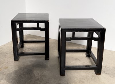 Lot 793 - Two Chinese-style side tables, Shanxi-type,...