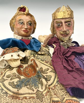 Lot 284 - Two puppets, Punch and Judy, travelling...