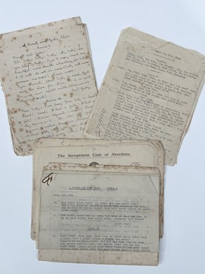 Lot 285 - A packet of early 20th century hand written...