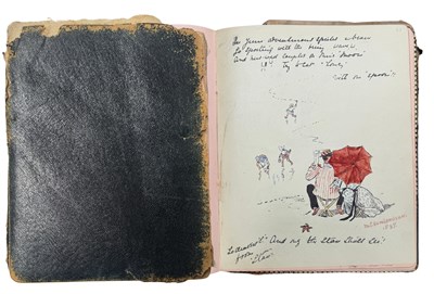 Lot 739 - A Victorian scrap/autograph book dating to...