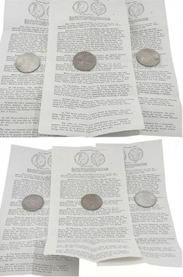 Lot 549 - Six Maria Theresa silver Thaler 'frozen' coins,...