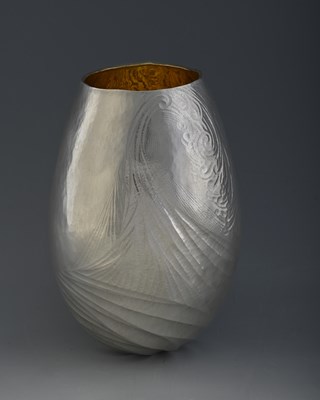 Lot 77 - Wayne Meeten, a contemporary silver 'Wave...