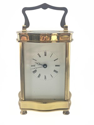 Lot 580 - Angelus, a brass carriage clock