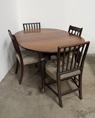 Lot 837 - An early 20th century mahogany 'D' end table...
