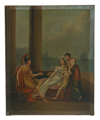 Lot 369 - French School, circa 1820, an Empire scene...