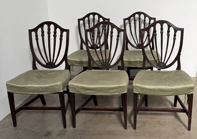 Lot 817 - A set of seven 19th century mahogany...