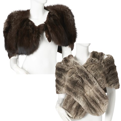 Lot 540 - Two fur cape/stoles.