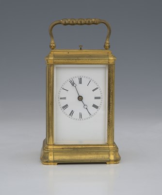 Lot 685 - A carriage clock, late 19th/early 20th century,...