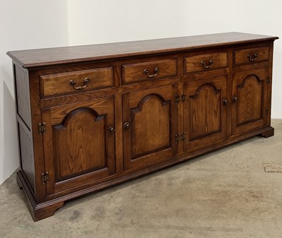 Lot 795 - A late 20th century traditional style oak...