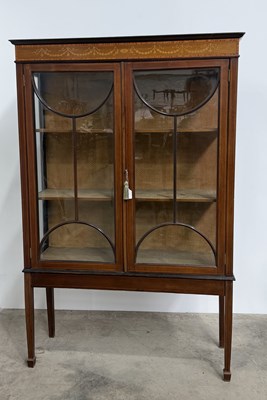 Lot 784 - An Edwardian, Sheraton revival two door...