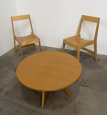 Lot 767 - A pair of plywood Joined and Jointed chairs,...