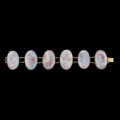 Lot 50 - Ruskin, an Arts and Crafts gilt metal and...