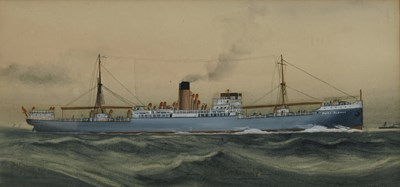 Lot 344 - C..Kensington (British, ?-c.1914), S.S. Port...