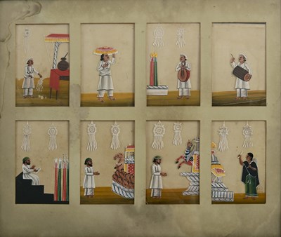 Lot 153 - Indian School, 19th century, a series of eight...