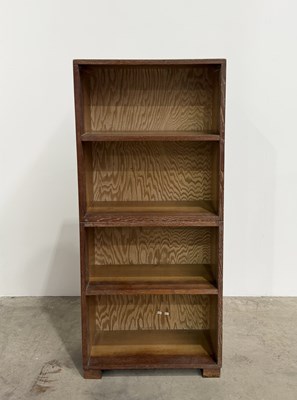 Lot 861 - A mid century small floor standing oak...