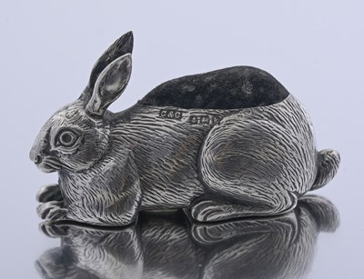 Lot 39 - A George V silver novelty pin cushion, by...