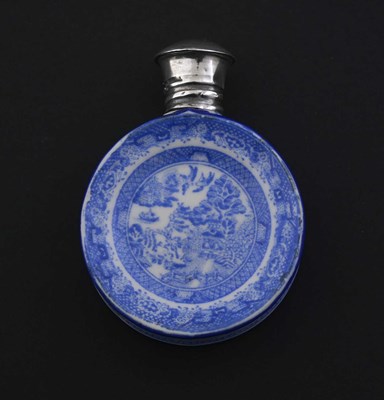 Lot 33 - A Victorian silver-topped ceramic novelty...