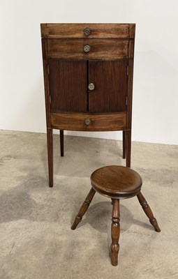 Lot 842 - An early 19th century mahogany pot cupboard: a...