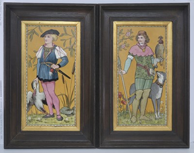 Lot 276 - Henry Stacy Marks for Minton, a pair of...