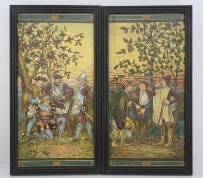 Lot 280 - J Gould for Copeland, a pair of Arts and...