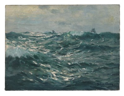 Lot 417 - Julius Olsson R.A. (British, 1864-1942), A...