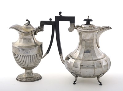 Lot 316 - A George V silver coffee pot, sponsor's mark...