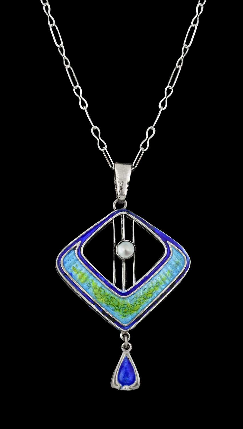 Lot 24 - Charles Horner, an Arts and Crafts silver and...