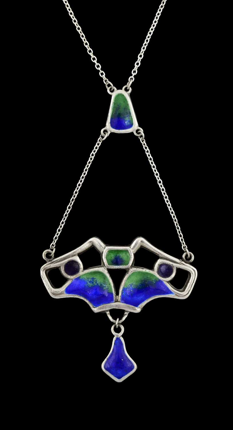 Lot 23 - Charles Horner, an Arts and Crafts silver and...