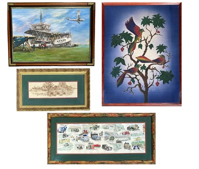 Lot 657 - A collection of furnishing paintings and...