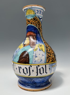 Lot 123 - A maiolica apothecary bottle in the Italian...
