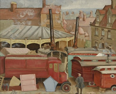 Lot 430 - Circle of Paul Nash, The Days of Steam Driven...