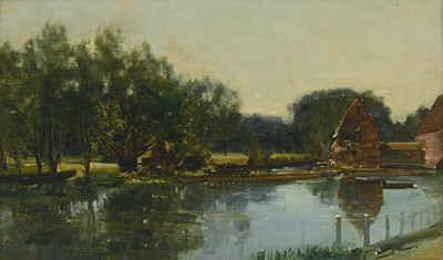 Lot 413 - Robert Noble (British, 1857-1917), By Tranquil...