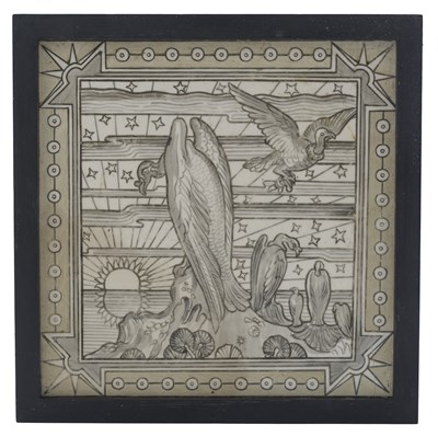 Lot 272 - Minton, an Aesthetic Movement painted tile,...