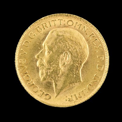 Lot 588 - George V, gold full sovereign, 1914