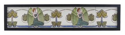 Lot 281 - An Arts and Crafts five tile frieze, circa...