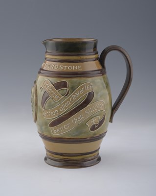 Lot 285 - Doulton Lambeth, a stoneware commemorative jug...