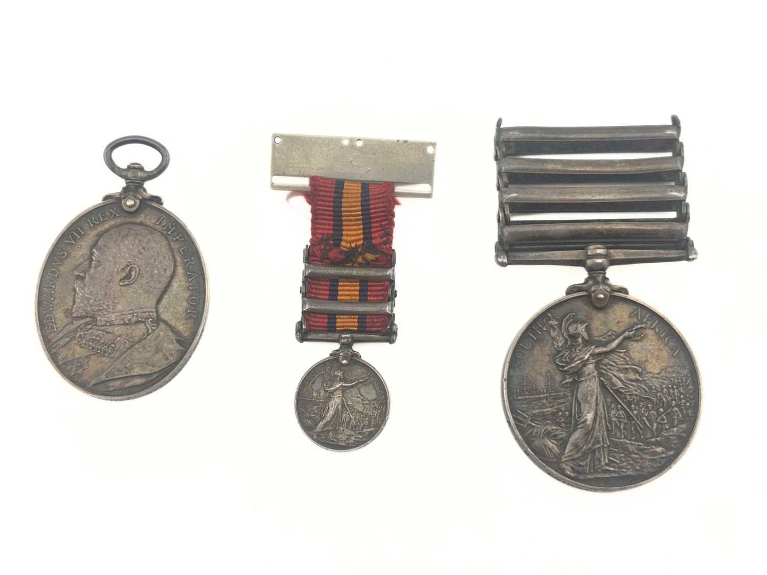 Lot 462 - A Boer War medal group: The Queen's South...
