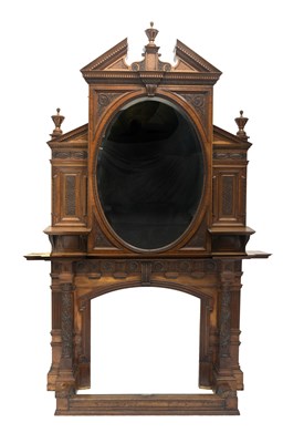 Lot 666 - An Aesthetic Movement fire surround and...
