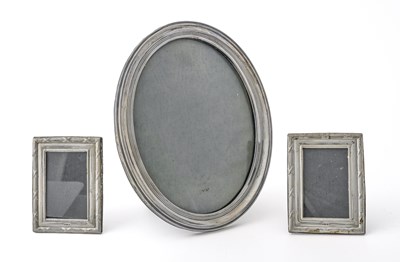 Lot 223 - Three twentieth-century silver-mounted...