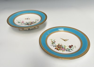 Lot 136 - A pair of mid to late 19th century cerulean...