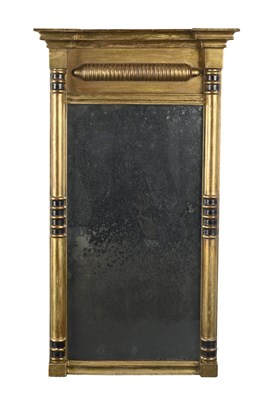 Lot 669 - A Regency gilt wood pier glass, circa 1820, of...