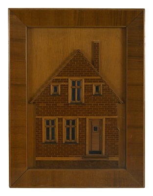 Lot 646 - A two-dimensional relief model of a house...