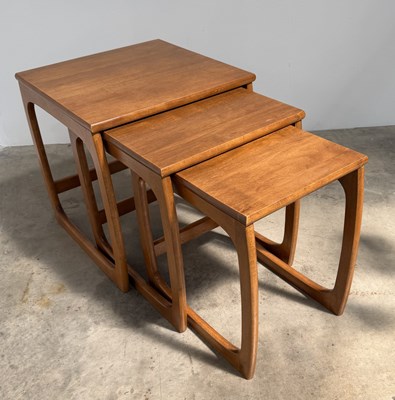 Lot 798 - A Knoll mid-century nest of teak tables of...