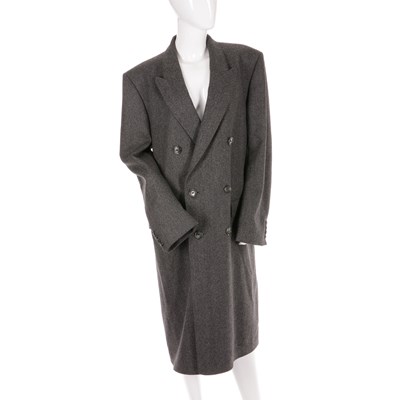 Lot 385 - Christian Dior, men's grey wool overcoat.