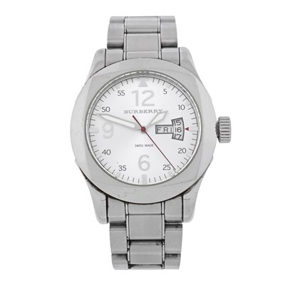 Lot 248 - Burberry, a stainless steel bracelet watch